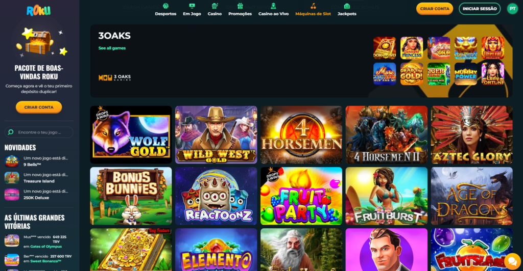 Jogos de Casino e Slots Online no ROKU